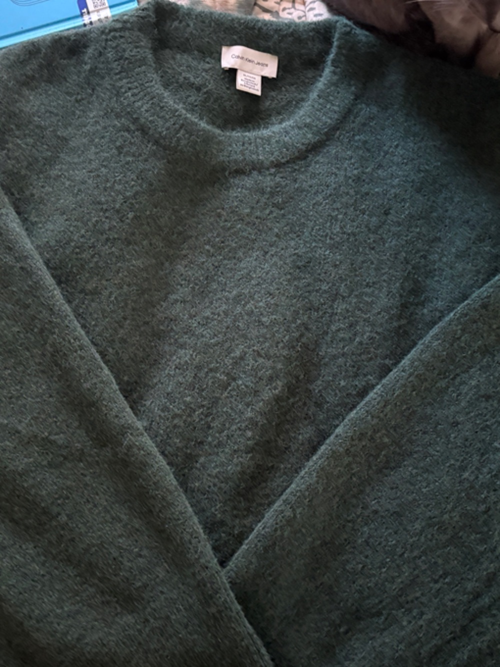 Calvin Klein Jeans Forest Green Crewneck Sweater